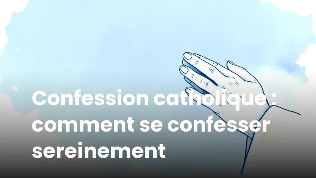 Confession catholique : comment se confesser sereinement
