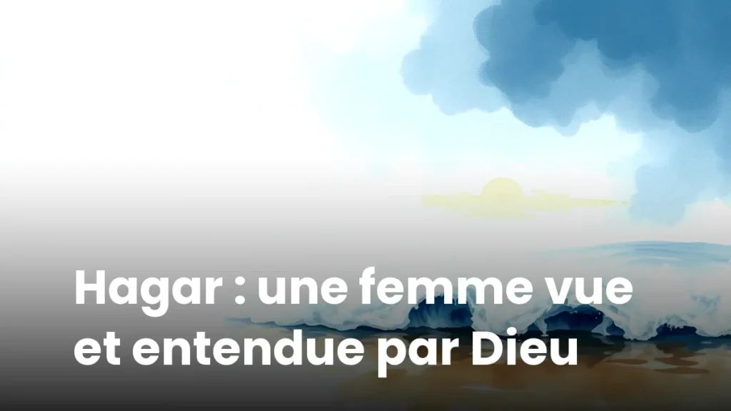 Hagar : une femme vue et entendue par Dieu