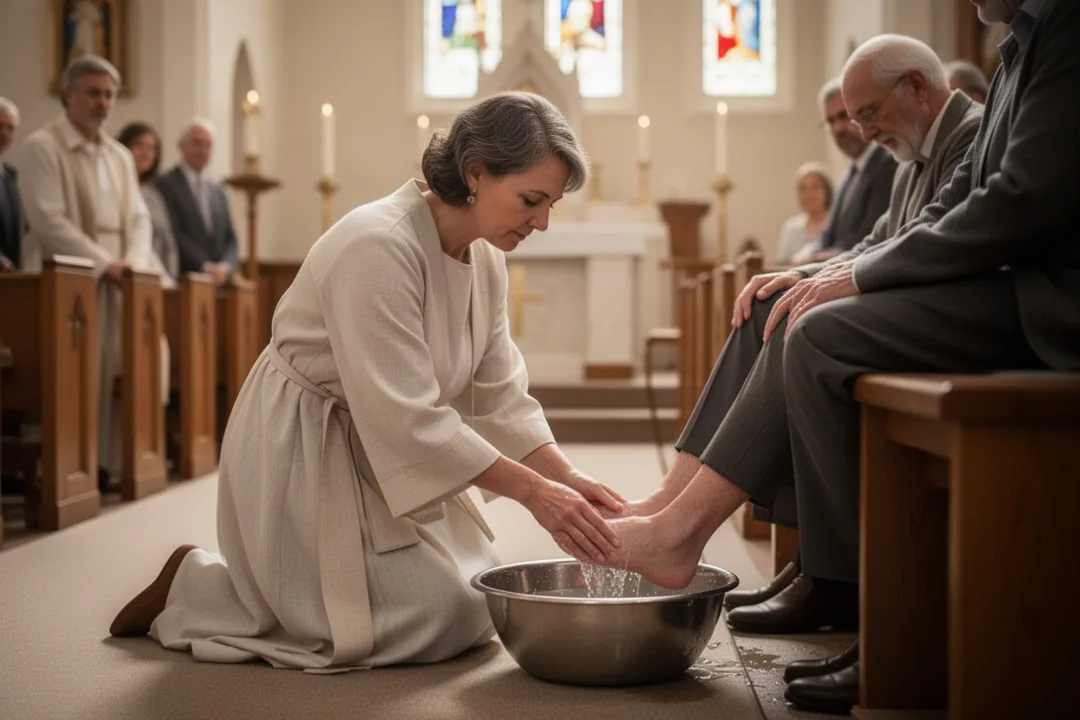 Laver les pieds : sens biblique et pratique chrétienne