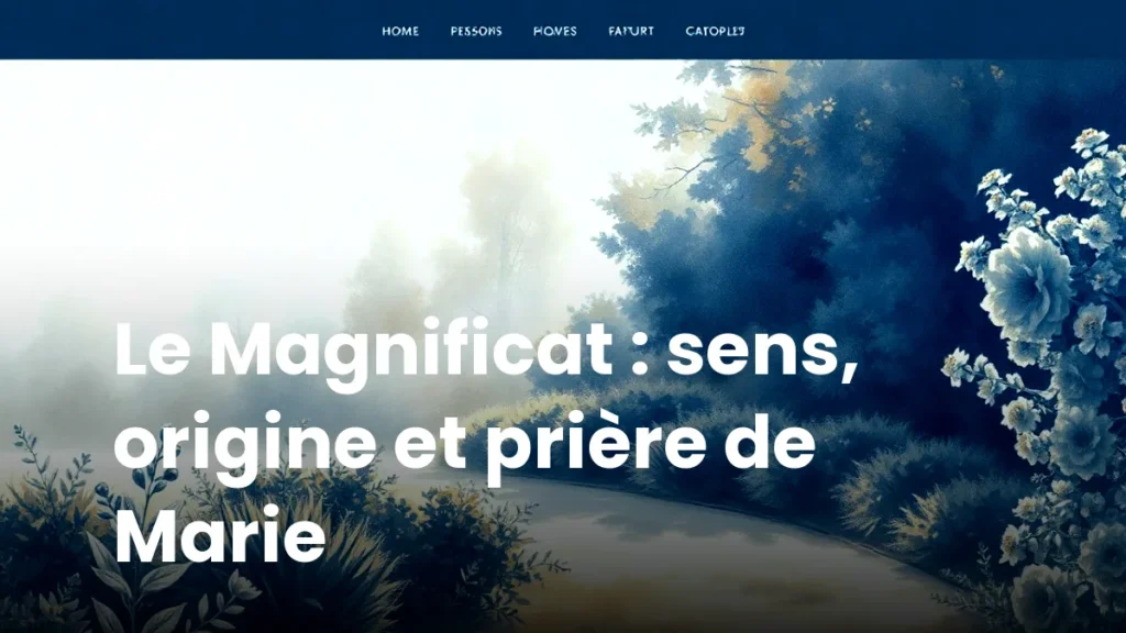 Le Magnificat : sens, origine et prière de Marie