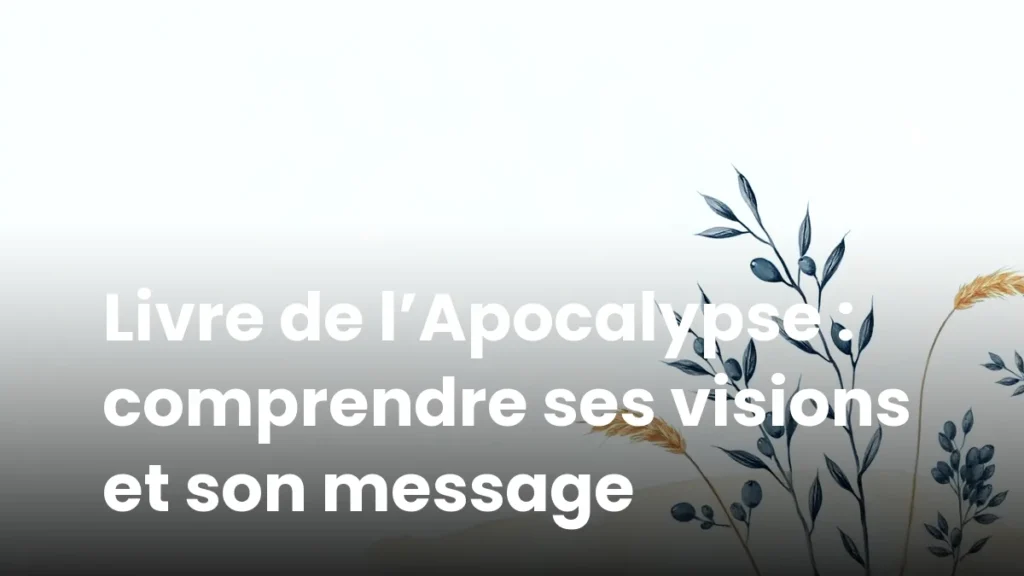 Livre de l’Apocalypse : comprendre ses visions et son message
