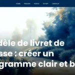 Modèle de livret de messe : créer un programme clair et beau