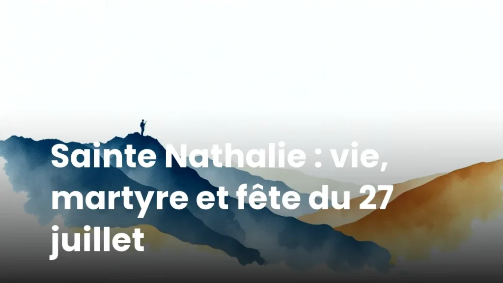 Sainte Nathalie : vie, martyre et fête du 27 juillet