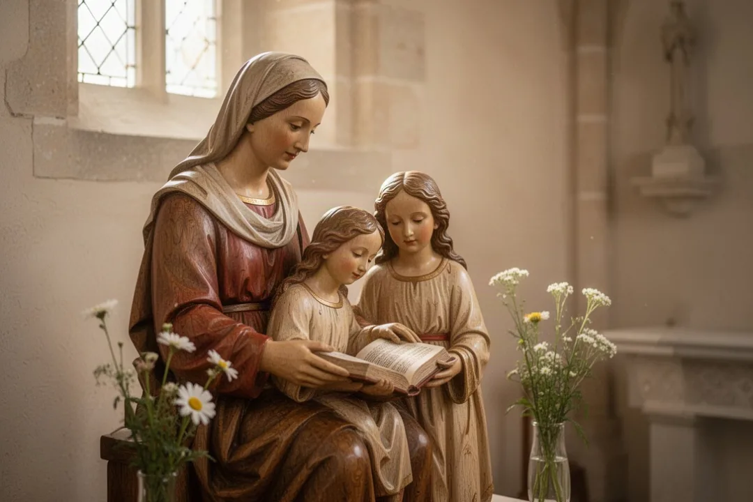 Statue de sainte Anne : sens, choix et place dans la prière